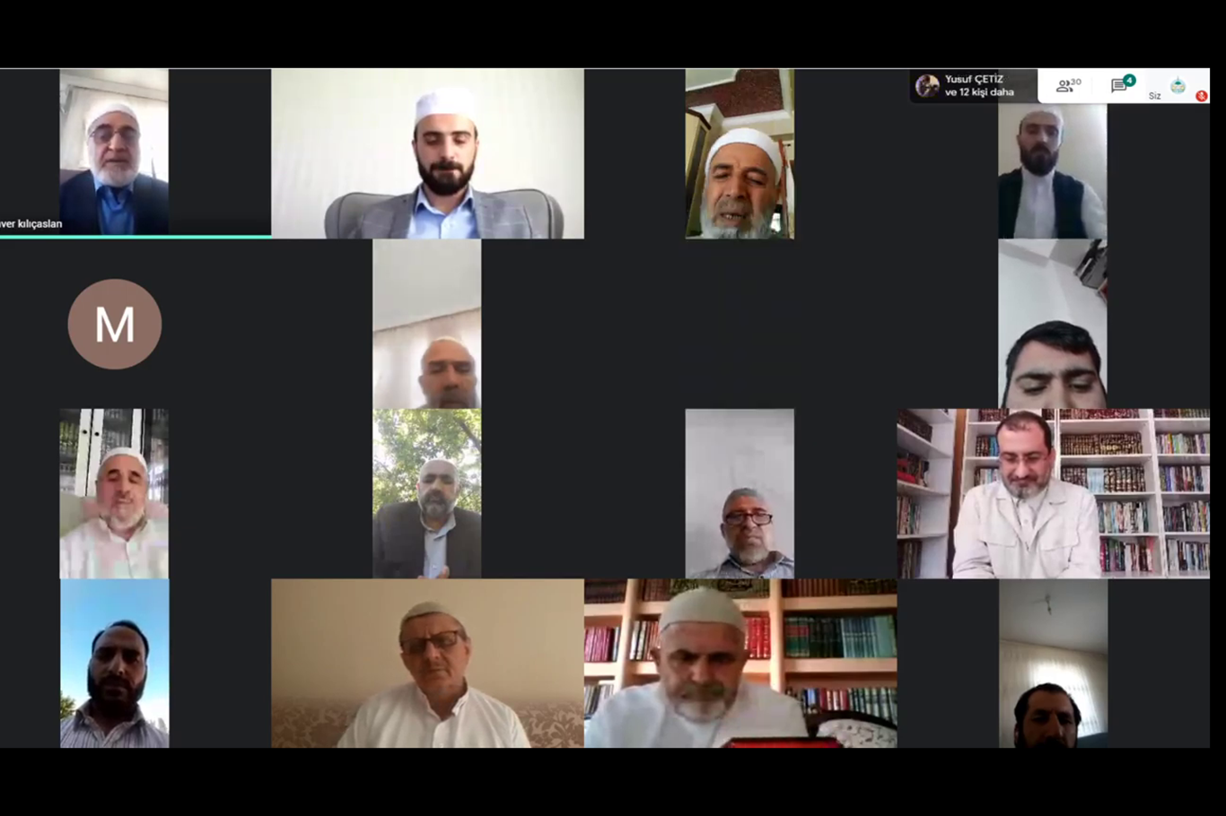 İTTİHADUL ULEMA video konferans aracılığıyla üyeleriyle bayramlaştı